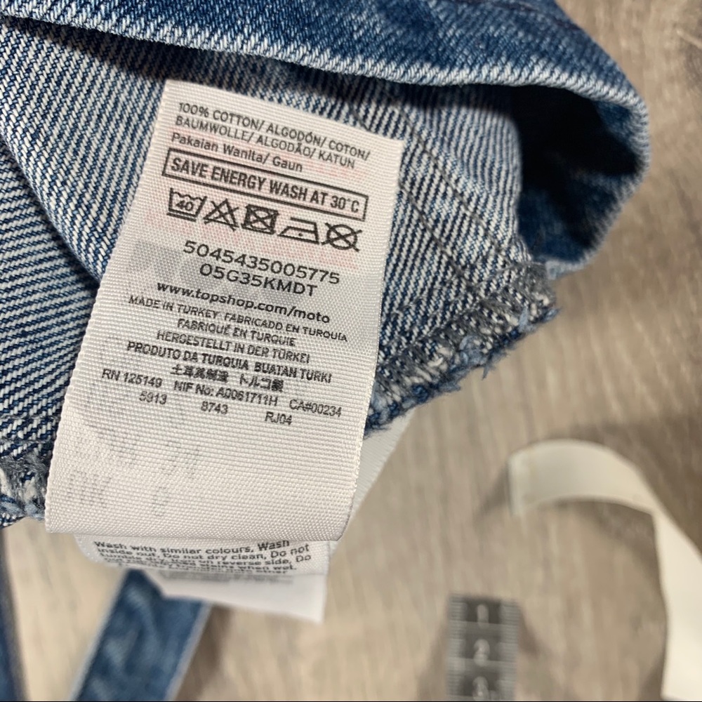 Top shop women’s denim overall dress - Picture 6 of 6